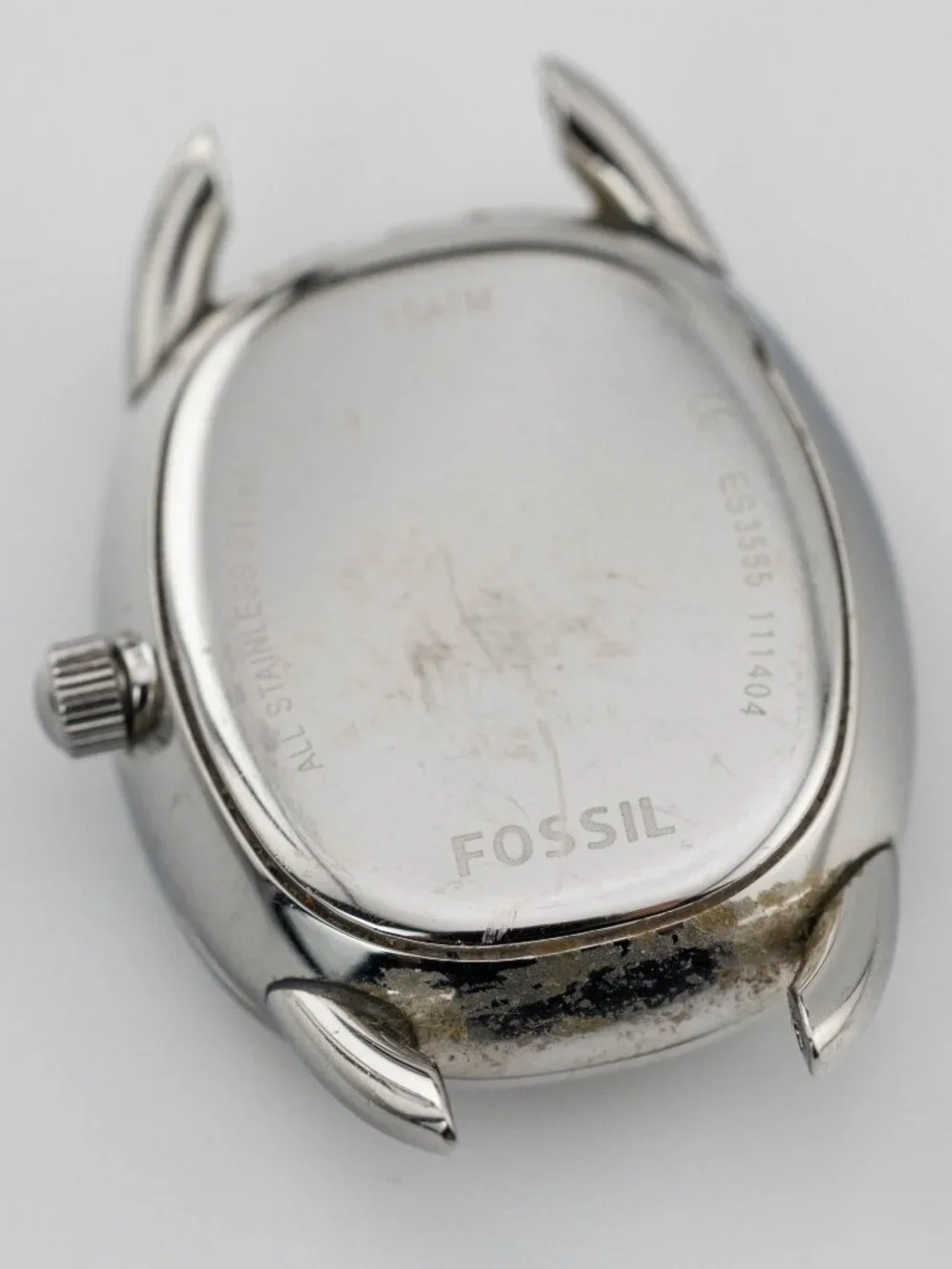 Fossil ES3555 Oval Case Quartz Analog Women's Watch New Battery — No Strap